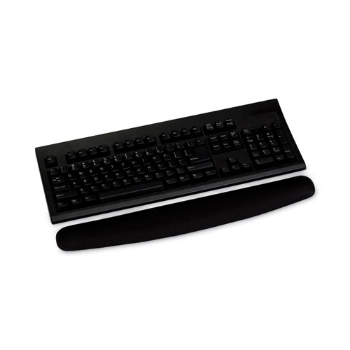 Antimicrobial Foam Keyboard Wrist Rest, 18 x 2.75, Black