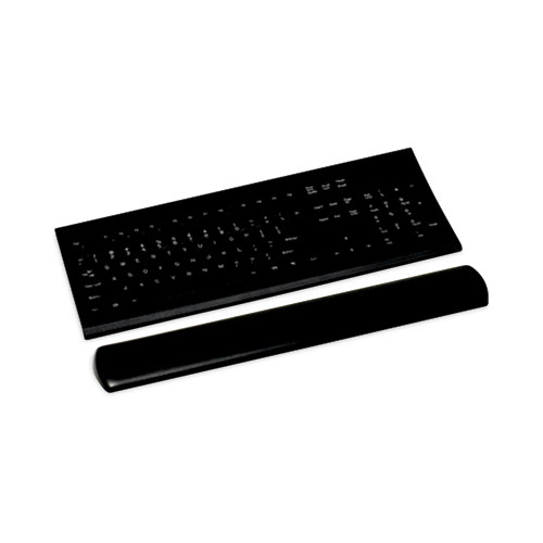 Image of 3M™ Antimicrobial Gel Large Keyboard Wrist Rest, 19 X 2.75, Black