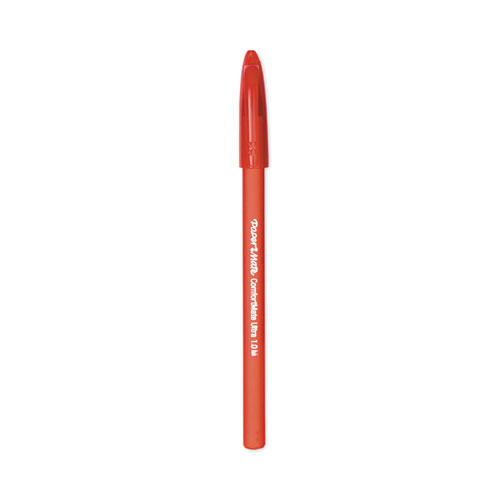 Paper Mate® Comfortmate Ultra Ballpoint Pen, Stick, Medium 1 Mm, Red Ink, Red Barrel, Dozen