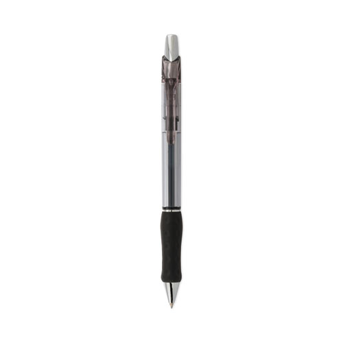 Image of Pentel® R.S.V.P. Super Rt Ballpoint Pen, Retractable, Medium 0.7 Mm, Black Ink, Black Barrel, Dozen