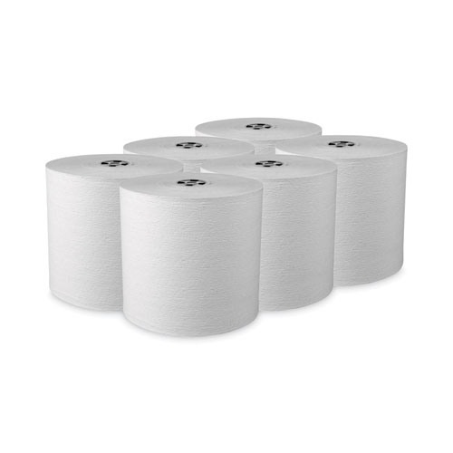Pro Hard Roll Paper Towels with Absorbency Pockets, for Scott Pro Dispenser, Gray Core Only, 1-Ply, 7.5" x 900 ft, 6 Rolls/CT
