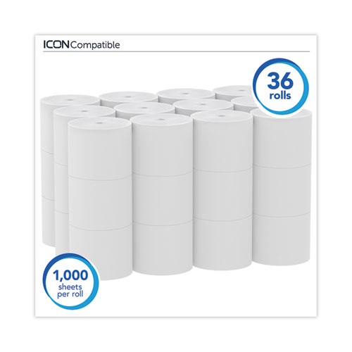 Image of Scott® Essential Coreless Srb Bathroom Tissue, Septic Safe, 2-Ply, White, 1,000 Sheets/Roll, 36 Rolls/Carton