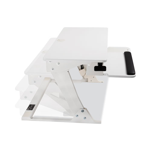 Image of 3M™ Precision Standing Desk, 35.4" X 23.2" X 6.2" To 20", White