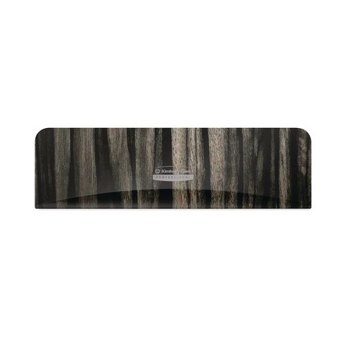 ICON Faceplate for Coreless Standard Roll Toilet Paper Dispenser, 3.56 x 12 x 1.5, Ebony Woodgrain