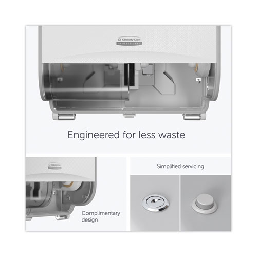 ICON Coreless Standard Roll Toilet Paper Dispenser, 8.43 x 13 x 7.25, White Mosaic