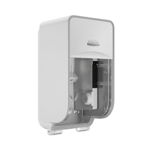 Image of Kimberly-Clark Professional* Icon Coreless Standard Roll Toilet Paper Dispenser, 7.18 X 13.37 X 7.06, White Mosaic