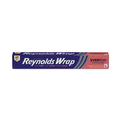 Image of Reynolds Wrap® Standard Aluminum Foil Roll, 12" X 75 Ft, Silver
