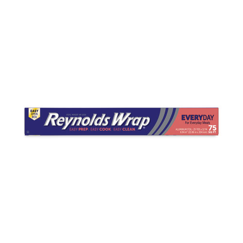 Reynolds Wrap® Standard Aluminum Foil Roll, 12" X 75 Ft, Silver