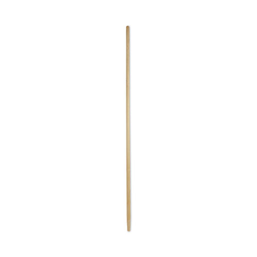 Tapered End Broom Handle, Lacquered Pine, 1.13" dia x 60", Natural