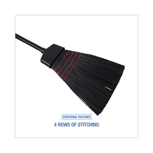Image of Boardwalk® Maid Broom, Plastic Bristles, 54" Overall Length, Dozen