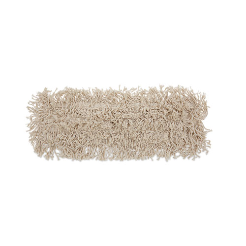 Boardwalk® Industrial Dust Mop Head, Hygrade Cotton, 18w x 5d, White
