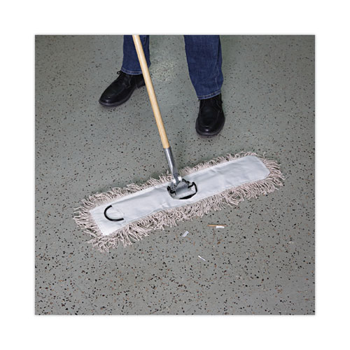 Image of Boardwalk® Mop Head, Dust, Cotton, 24 X 3, White