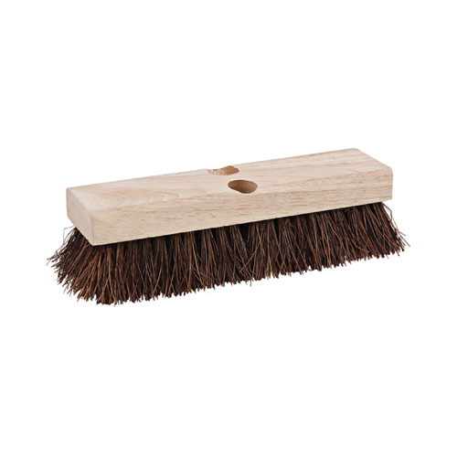Image of Boardwalk® Deck Brush Head, 2" Brown Palmyra Bristles, 10" Brush