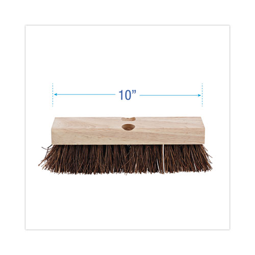 Image of Boardwalk® Deck Brush Head, 2" Brown Palmyra Bristles, 10" Brush