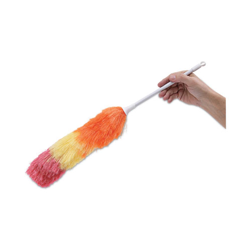 Image of Boardwalk® Polywool Duster W/20" Plastic Handle, Assorted Colors