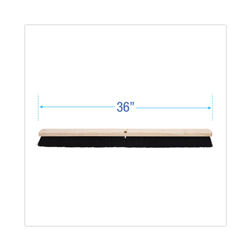 Image of Boardwalk® Floor Brush Head, 2.5" Black Tampico Fiber Bristles, 36" Brush