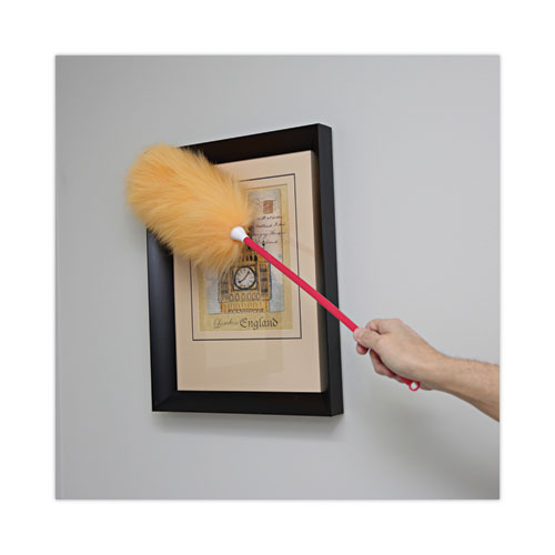Image of Boardwalk® Lambswool Duster With 26" Plastic Handle, Assorted Colors