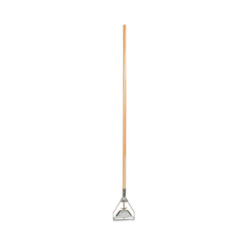Image of Quick Change Metal Head Mop Handle for No. 20 and Up Heads, 62" Wood Handle
