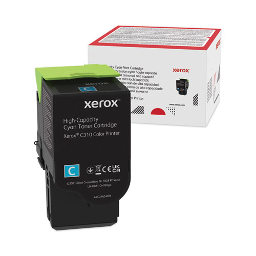 Xerox® 006R04365 High-Yield Toner, 5,500 Page-Yield, Cyan