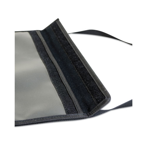 1-Pocket Shop Ticket Holder w/Strap and Black Stitching, 75-Sheet, 9 x 12