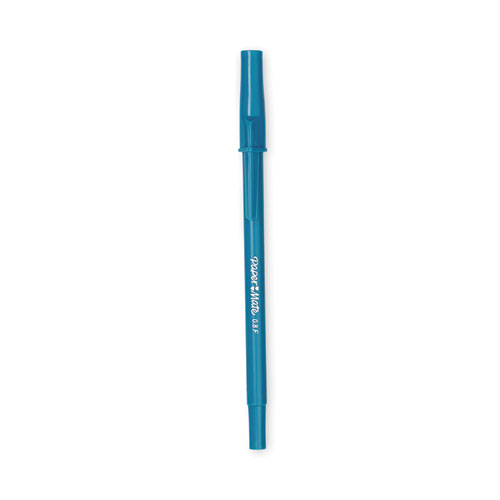 Image of Write Bros. Ballpoint Pen, Stick, Fine 0.8 mm, Blue Ink, Blue Barrel, 12/Pack