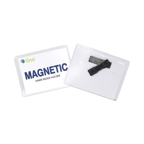 Self-Laminating Magnetic Style Name Badge Holder Kit, 2 x 3