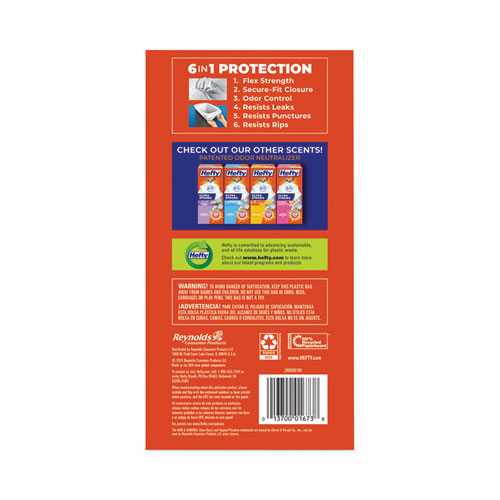 Ultra Strong Tall Kitchen and Trash Bags, 13 gal, 0.9 mil, 23.75" x 24.88", White, 110/Box