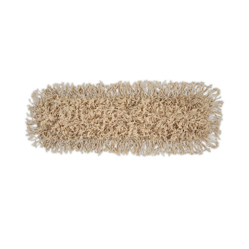 Boardwalk® Industrial Dust Mop Head, Hygrade Cotton, 24w x 5d, White