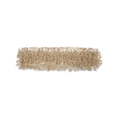 Industrial Dust Mop Head, Washable, Hygrade Cotton, 36w x 5d, White