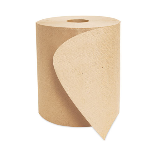 Image of Morcon Tissue Morsoft Universal Roll Towels, 1-Ply, 8" X 600 Ft, Kraft, 12 Rolls/Carton