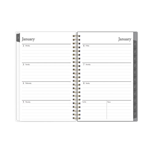 Sophie Frosted Weekly/Monthly Planner, Sophie Floral Artwork, 8 x 5, Multicolor Cover, 12-Month (Jan to Dec): 2024