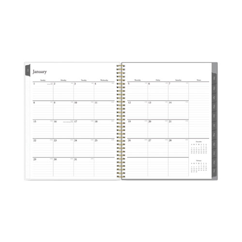 Image of Blue Sky® Sophie Frosted Weekly/Monthly Planner, Sophie Floral Artwork, 11 X 8.5, Multicolor Cover, 12-Month (Jan To Dec): 2024