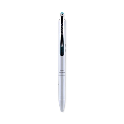 Sarasa Grand Gel Pen, Retractable, Medium 0.7 mm, Black Ink, White/Translucent Black Barrel