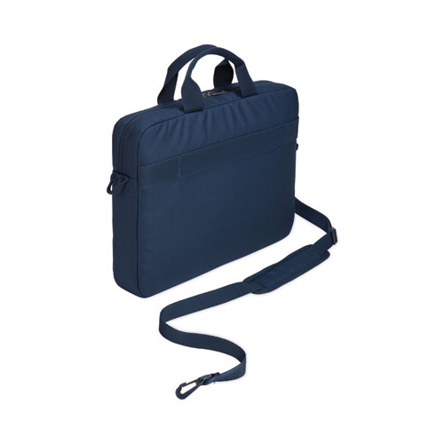 Image of Case Logic® Advantage Laptop Attache, Fits Devices Up To 15.6", Polyester, 16.1 X 2.8 X 13.8, Dark Blue