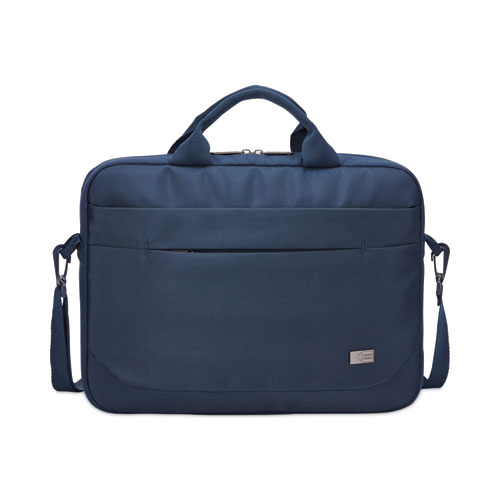 Advantage Laptop Attache, Fits Devices Up to 15.6", Polyester, 16.1 x 2.8 x 13.8, Dark Blue