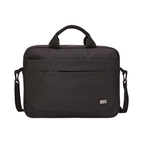 Advantage Laptop Attache, Fits Devices Up to 14", Polyester, 14.6 x 2.8 x 13, Black
