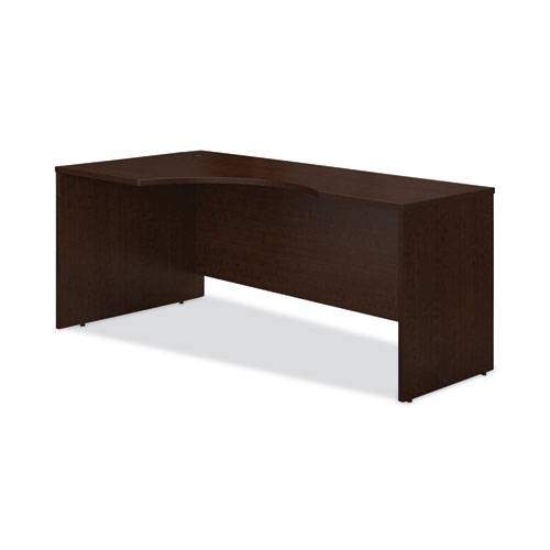 Series C Collection Left Corner Desk Module, 71.13" x 35.5" x 29.88", Hansen Cherry/Graphite Gray
