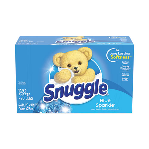 Image of Snuggle® Fabric Softener Sheets, Fresh Scent, 120 Sheets/Box, 6 Boxes/Carton