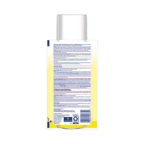 Image of Professional Lysol® Brand Disinfectant Foam Cleaner, 24 Oz Aerosol Spray