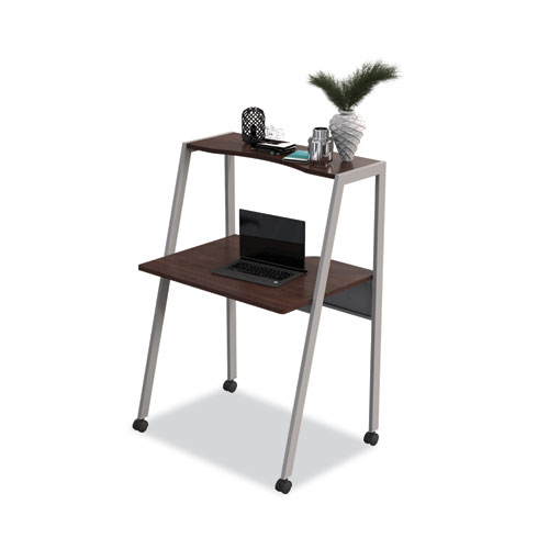Image of Linea Italia® Kompass Flexible Home/Office Desk, 33" X 23.4" X 48", Mocha