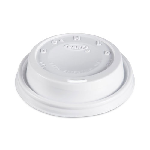 Cappuccino Dome Sipper Lids, Fits 8 oz to 10 oz Cups, White, 1,000/Carton