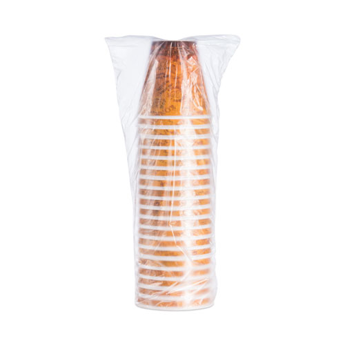 Image of Dart® Fusion Escape Foam Hot/Cold Cups, 12 Oz, Brown/Black, 1,000/Carton