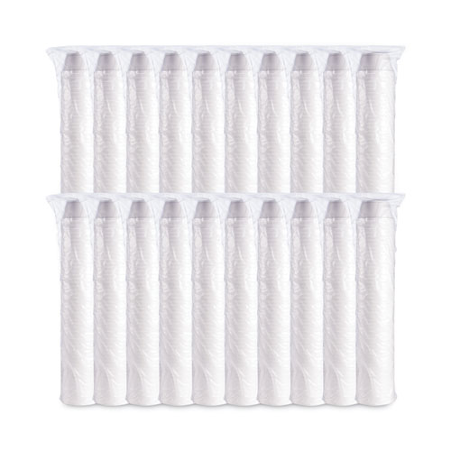 Image of Dart® Foam Container, Extra Squat, 8 Oz, White, 1,000/Carton