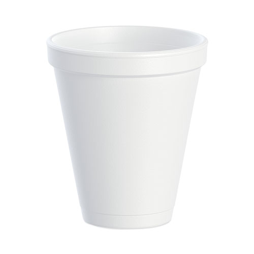 Dart® Foam Drink Cups, 12 oz, White, 1,000/Carton