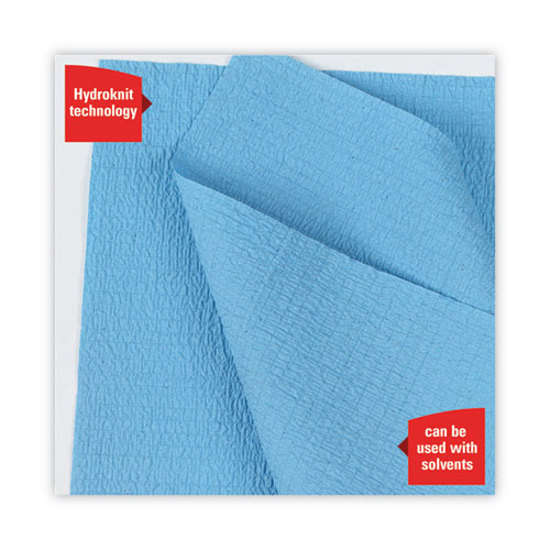 Image of General Clean X60 Cloths, Small Roll, 13.5 x 19.6, Blue, 130/Roll, 6 Rolls/Carton
