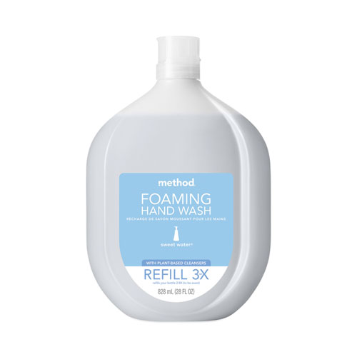 Method® Foaming Hand Wash Refill Tub, Fragrance-Free, 28 oz Tub, 4/Carton