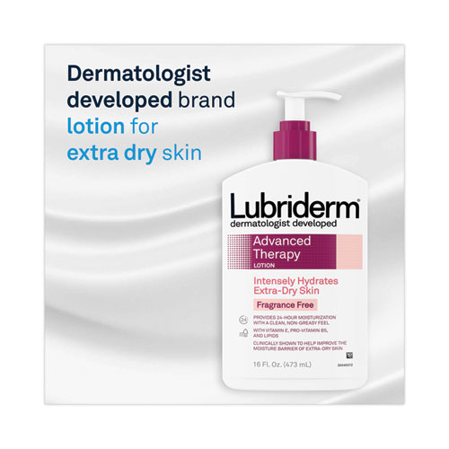 Image of Lubriderm® Advanced Therapy Moisturizing Hand/Body Lotion, 16 Oz Pump Bottle