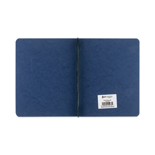 Image of Acco Pressboard Report Cover With Tyvek Reinforced Hinge, Two-Piece Prong Fastener, 3" Capacity, 8.5 X 11, Dark Blue/Dark Blue