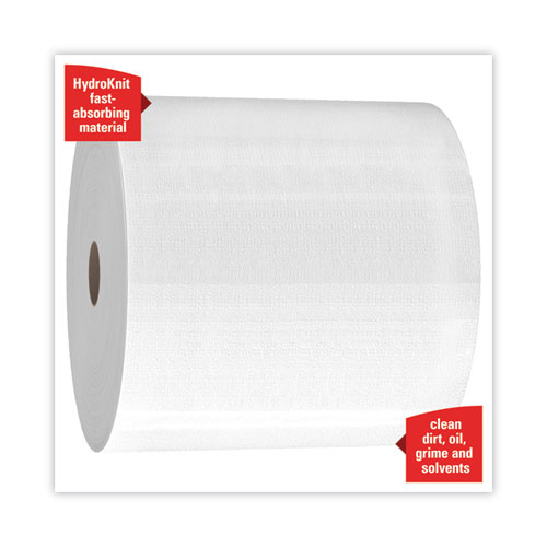 Image of Wypall® Power Clean X80 Heavy Duty Cloths, Jumbo Roll, 12.4 X 12.2, White, 475/Roll
