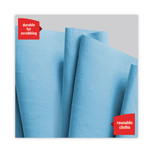 Image of Wypall® Power Clean X80 Heavy Duty Cloths, Jumbo Roll, 12.4 X 12.2, Blue, 475/Roll